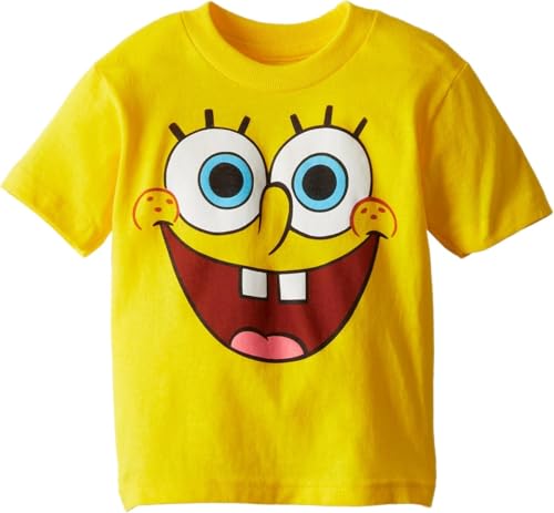 Spongebob Squarepants Toddler Boys' T-Shirt Shirt, Yellow Big Face, 5T