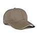 VANCIC Low Profile Washed Brushed Twill Cotton Adjustable Baseball Cap Dad Hat for Men Women (Light Khaki)