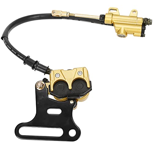 Image of FVRITO 12mm Rear Disc Hydraulic Brake Master Cylinder Caliper Assembly Pad for 70cc 90cc 110cc 125cc 140cc 150cc SSR apollo Taotao Coolster Roketa SDG 107 Pitster Pro Atomik Sikk Chinese Pit Dirt Bike