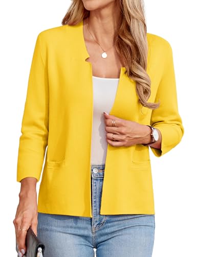 Image of GRACE KARIN 3 /4 Sleeve Sweater Blazer Jackets for Women Business Casual