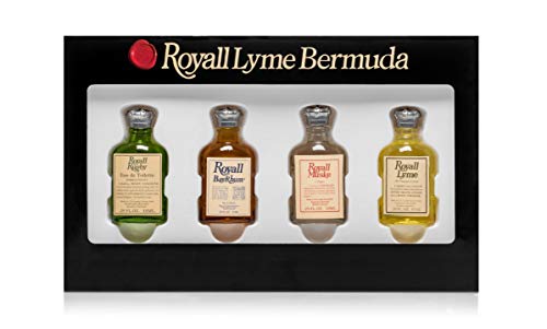 Royall Lyme Bermuda Collection by Royall Fragrances, 4 Piece Mini Set for Men