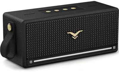 Bluetooth Speaker, 80W Peak Retro Speakers Bluetooth Wireless, Portable Bluetooth Speaker Loud with Deep Bass, IP67 Waterproof, LED Lights, Stereo Pairing, Speaker with TF/AUX/USB for Home, Party,Gift