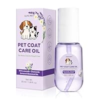 Pflegeöl für Tierfell – Leave-In Conditioner für Hunde & Katzen – Beruhigendes & Feuchtigkeitsspendendes Pflegeöl, Tiefenpflege, Entwirrung & Sanfter Glanz, 55ml (Lavendel & Kamillenduft)