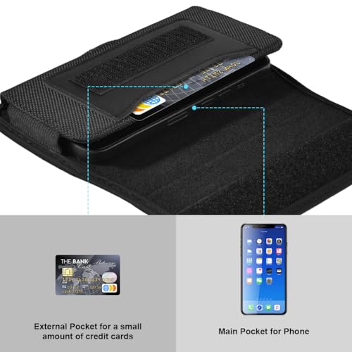 Flintronic Horizontale Handy Gürteltasche, Handy Gürteltasche, Handytasche Gürtel Herren, Smartphonetasche Gürteltasche, Handyholster für iPhone 16 15 14 13 12 11 Pro Max, Samsung S24 S23 S22 S21 A55