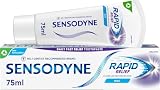 Sensodyne Rapid Relief Sensitivity and Cavity Prevention Toothpaste, Mint, 3.4 oz (96.4g) - Pack of 4