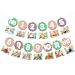 Levfla Donut Baby First Birthday Photo Banner Glitter Sweet One Doughnut Sprinkles Kids Monthly Milestone Photo Props Cake Smash Ideas Party Decoration Supplies