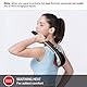 Snailax kabelloses Massagegerät, Perkussion Handmassagegerät mit Wärmefunktion und austauschbare Knoten, Wiederaufladbar mit einstellbare Intensität, Tiefenmassagegerät für Nacken, Rücken, Geschenk