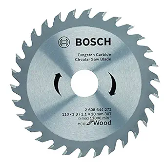 Bosch 2608644275 TCT Wood Circular Saw Blade, 125 x 20, 40 Teeth, Eco Series