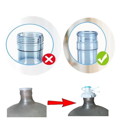 Image of Water Dispenser Detachable Bracket Bottled Stand with Water Dispenser Valve for Water Gallon (GF-17, Black, 27 x 18 x 28.5 cm), 20L
