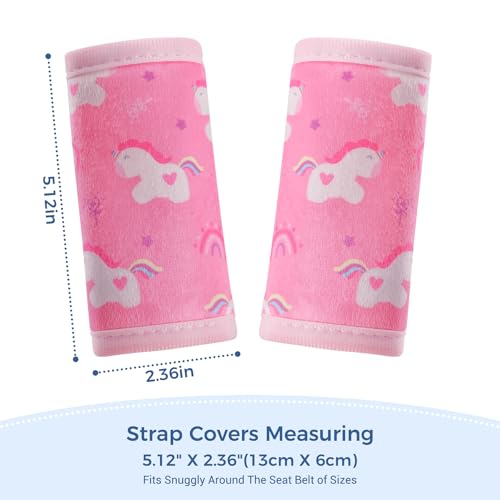 image for COOLBEBE Car Seat Straps Shoulder Pads for Baby Kids, Super Soft Seat 