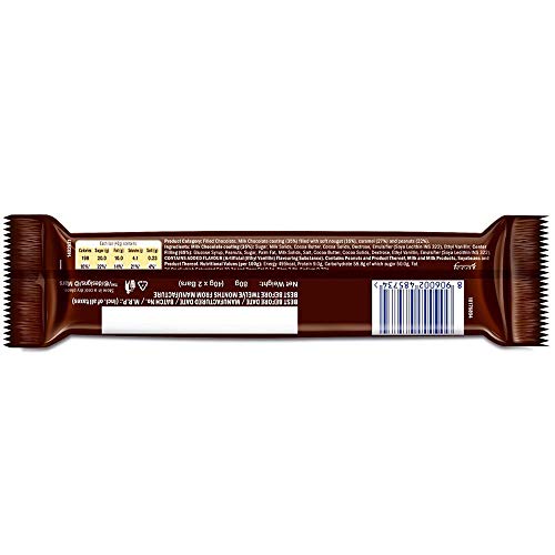 Image of Snickers Duos Chocolate Bar, 80 g