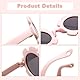 1 Rosa Sonnenbrille Und 1 Rosa Hut, Runde Baby -Sonnenbrille, Sonnenschutzfischerhut, Verstellbarer Topfhut, Sonnenschutz Im Freien.