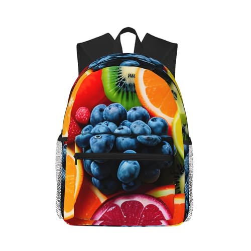 Mochila ligera unisex de arcoíris cómoda y resistente al agua para ordenador