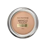 Max Factor Miracle Touch, Fondotinta Coprente con Acido Ialuronico, 075 Golden, 12 ml