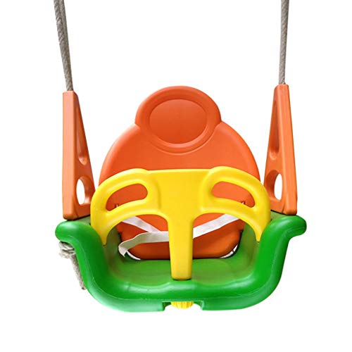 Preisvergleich Produktbild Kinderschaukel Home Innenhängesessel Outdoor Verdickung Schaukel Kindergartenschaukel Korridor Schwenkhebel, Lager 200kg (Color : Orange, Size : B)