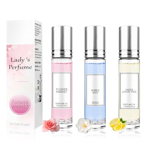 Allony Perfumes Mujer Set, Mini Perfumes, Elegante Perfume Mujer, Fragancia de Larga Duración, Fresco y Animado (B)