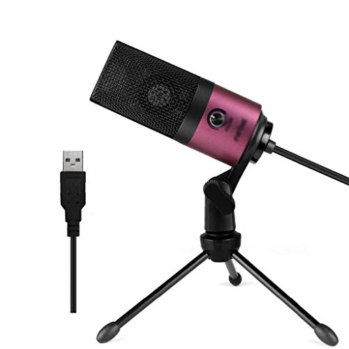 MVUYO MIC Desktop Condenser Microphone for YouTube Videos Live Broadcast Online Meeting Skype Suit for Windows Laptop