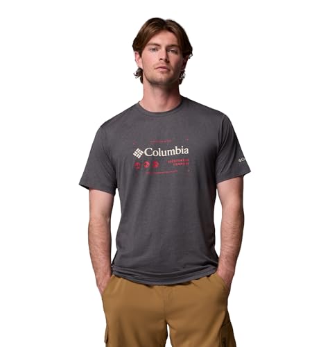 T-shirt Columbia Kwick Hike homme noir chiné taille L