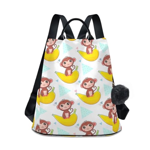 Sac à dos quotidien femme chic motif original à compartiments multiples