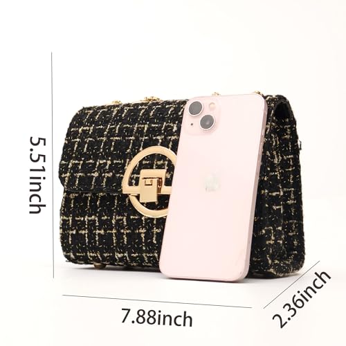 Image of Crossbody Purses for Women Leather Small Cross Body Bags Cute Designer Handbags Chain Ladies Shoulder Bags Clutch