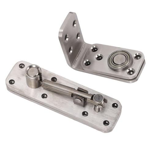 Charnière de porte rotative en acier inoxydable brossé pour porte bois - 8