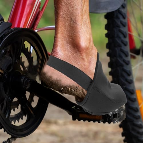 Cubiertas antideslizantes para zapatos de ciclismo Mikinona, fundas protectoras contra el viento y la lluvia para invierno, cubre-puntas para bicicleta miniatura 4