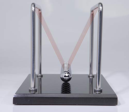 Image of CERROPI Newton Cradle Balance Balls, Newton Pendulum with 7 Balls, Classic Newton Swing Ball, Science Physics Gadget | Desk Toys & Accessories, 11 inch, 65 Sec Swingtime