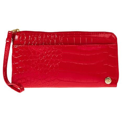 Samantha Brown To-Go Croco RFID Travel Wallet (Watermelon)