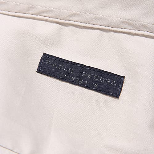 Camicia uomo Paolo Pecora chemise beige clair anti inconfort