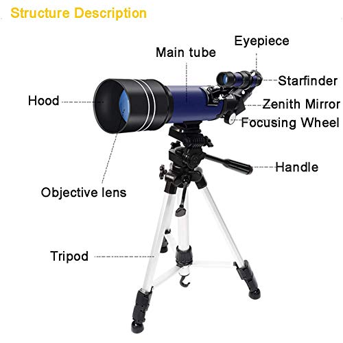 Telescopio Astronómico Refractor 70mm para Niños y Adultos miniatura 6