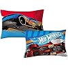Hot Wheels Pillowcase Fast Pace Reversible Pillowcase for Kids - 20 X 30 Inch (1 Piece Pillow Case Only)