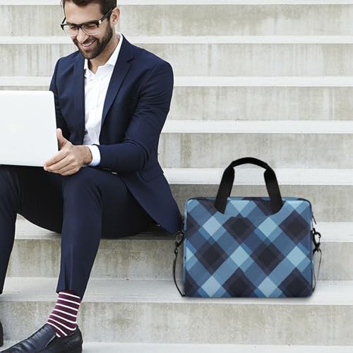 Maletín portátil para laptop 15.6 pulgadas azul negro miniatura 3