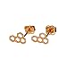 Produktbild 9K Rotgold Honigwabe Ohrstecker
