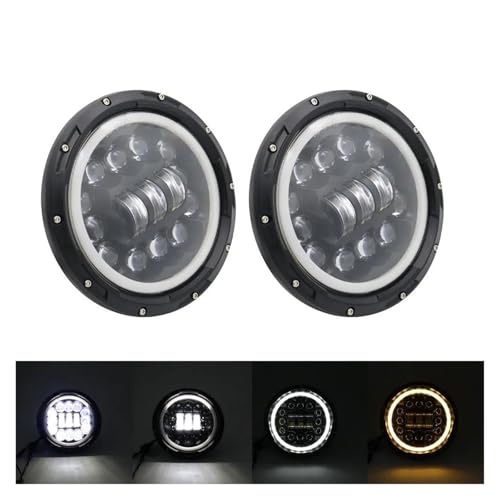 Phares avant LED 7 pouces solution éclairage faible feux de croisement H4