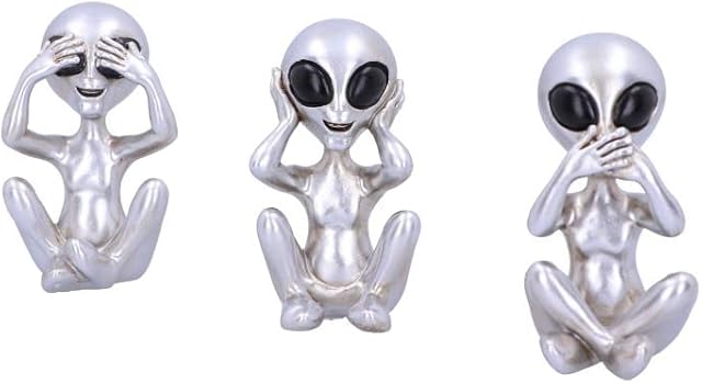 Nemesis Now Three Wise Aliens, Silver, 7.5cm (U5929V2)