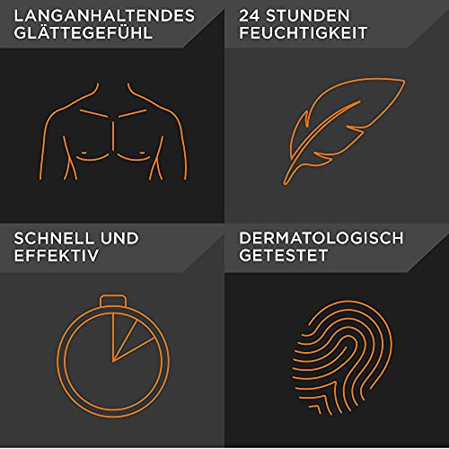 Veet Men Haarentfernungscreme Sensitive Power - Mit Spender & Spatel, 1 x 400 ml - Image 4