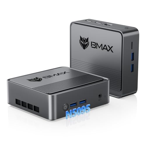 BMAX Mini PC B3, Intel N5095 Processeur (4C / 4T, jusqu'à 2,9 GHz), 8GB DDR4, 256GB SSD, Mini...