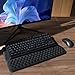 Computer Keyboard Stand with Wrist Rest, Ergonomic Tilted Keyboard Holder - Keyboard Riser with Wrist Pad - Keyboard Tray Support for Office Home - Black