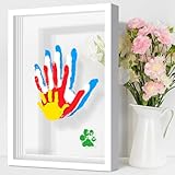 Family Handprint Kit, DIY Keepsake Frame, Hand Prints Ornament Kit, Family Gifts for Grandparents, New Parents, Mother's Day, Father's Day, Birthday