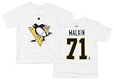 Reebok NHL Youth Boy's Player Graphic Tee,Pittsburgh Penguins Evgeni Malkin #71 White