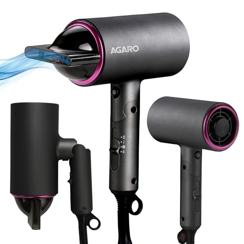 AGARO HD-1214 Premium Hair Dryer with 1400 Watts Motor, 3 ...