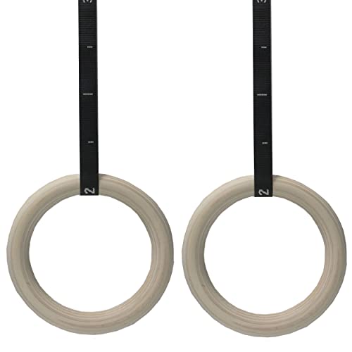 VLFit Anneaux Gymnastique en Bois -...