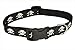 FlyFree Reflective Skull Dog Collar44; Black - Small