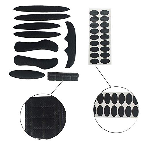 2 Set Helmet Padding Kit Bike Helmet Pad Universal Foam Pads for Bike Motorcycle Cycling Helmet (Black)… - Image 2