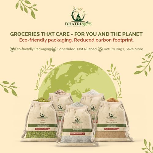 Image of Dhatri Agro Moong Dal Flour 1 KG | Yellow Mung Bean Atta | Naturally Gluten Free, High-Fibre | Instant Cheela Dosa Mix | High Protein Breakfast | Single-origin Marathwada Moong