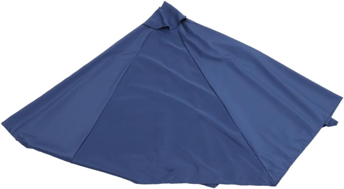 Replacement Canopy for Patio Umbrella 2.7m 8-rib Polyester Fabric Sunshade Cover Rainproof Umbrella Canopy for Outdoor Garden and Beach Use