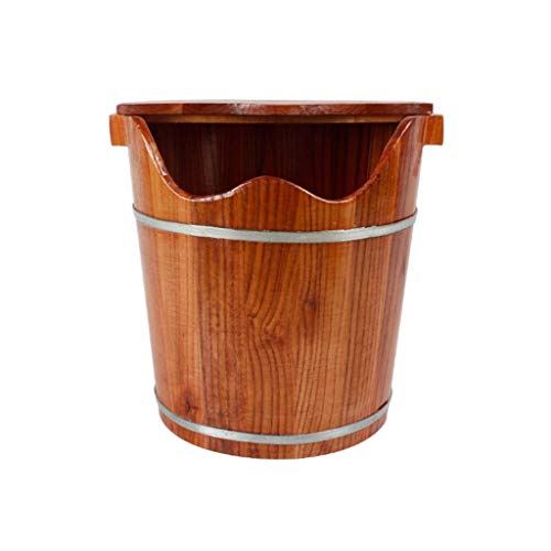Barril de Madera para Spa de Pies con Tapa