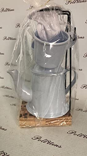 Xícara Café Goumert, Suporte, Coador, Caneca 80ml, Bule 270ml