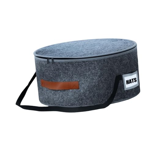 Llazsybz Contenitore Pieghevole per Cappelli, Secchio Organizer in Feltro, Pieghevole, Impilabile, con, Organizer per Cappelli da Cowboy per Armadio