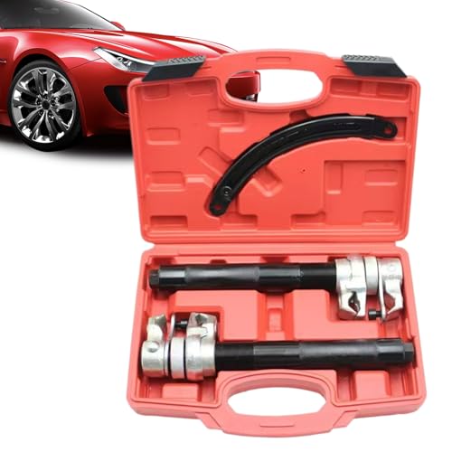 Compresor de Muelles en Espiral | Kit De Compresión De Resortes Para Suspensión | Dispositivos De Desmontaje Con Seguridad Para Reparación De Coches Suspensión De Motocicleta